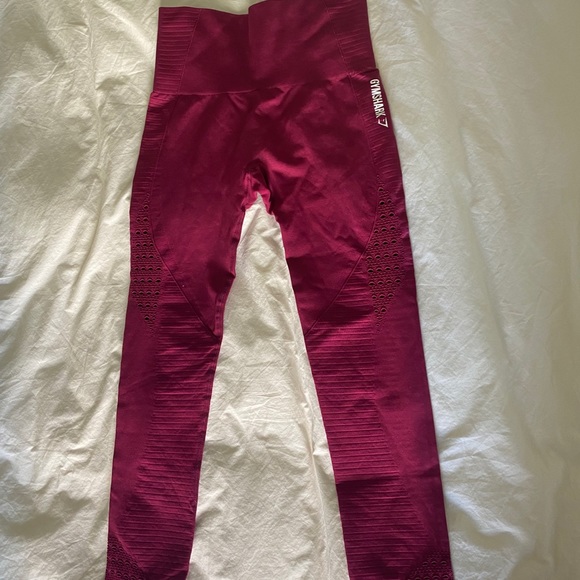 Gymshark Seamless Leggings - Beet Medium - Picture 2 of 4